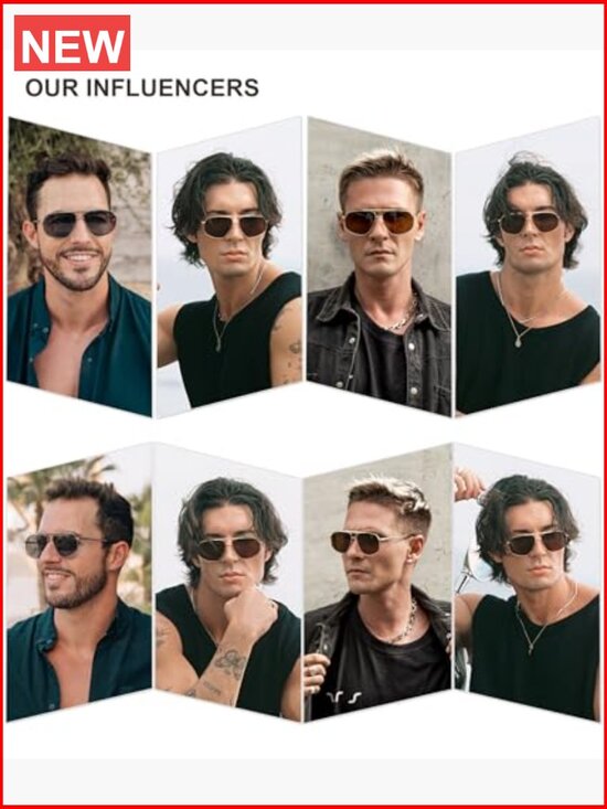 Retro Hexagon Aviator Sunglasses UV400 Protection Metal Frame main image 4